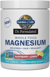 Garden of Life Dr. Formulated Magnesium Raspberry & Lemon proszek o wysokiej zawartości magnezu smak Raspberry & Lemon 198,4 g