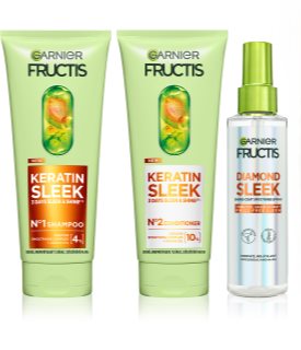 Garnier Fructis Sleek Routine Σετ για ξηρά μαλλιά