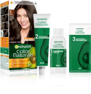Garnier Color Naturals Creme Hårfarve Skygge 3 Natural Dark Brown 1 stk.