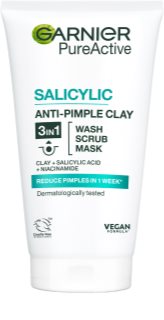 Garnier Pure Active arctisztító gél, arcradír és maszk vegyes és zsíros bőrre 150 ml