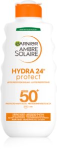 Garnier Ambre Solaire Hydra Protect leite bronzeador com efeito hidratante SPF 50+ 200 ml