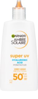 Garnier Ambre Solaire Super UV Hyaluronic Acid fluid protecție cu efect de hidratare