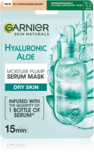Garnier Textil Masks Hyaluronic Aloe mască textilă hidratantă cu aloe vera 28 g
