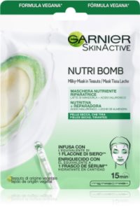Garnier Skin Active Nutri Bomb maschera viso nutriente in tessuto per pelli secche 32 g