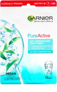 Garnier Pure Active maska w płachcie z efektem oczyszczającym 28 g