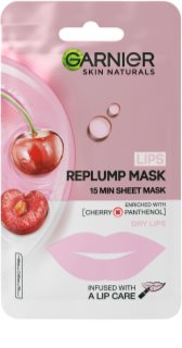 Garnier Replump Mask szuper hidratáló és tisztító szövet arcmaszk az ajkakra 5 g