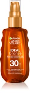 Garnier Ambre Solaire Ideal Bronze huile de soin et bronzage SPF 30 150 ml