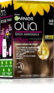 Garnier Olia tinte permanente para cabello tono 6.0 Castano Chiaro 1 ud
