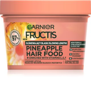 Garnier Fructis Pineapple Hair Food Maske für die Haare für trockene Haarspitzen 400 ml