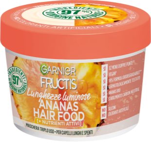 Garnier Fructis Pineapple Hair Food mascarilla revitalizante para el cabello largo 390 ml