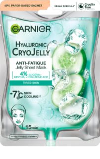 Garnier Textil Masks Cryo Jelly nawilżająca maseczka żelowa z kwasem hialuronowym