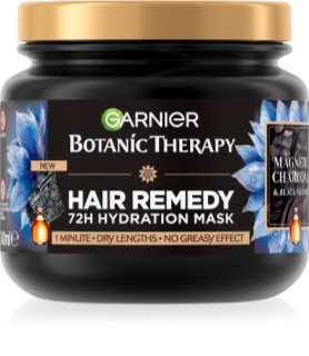 Garnier Ultra Doux Magnetic Charcoal masca hidratanta pentru scalp gras și vârfuri uscate 340 ml