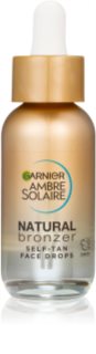 Garnier Ambre Solaire Natural Bronzer samoopaľovacie kvapky na tvár 30 ml