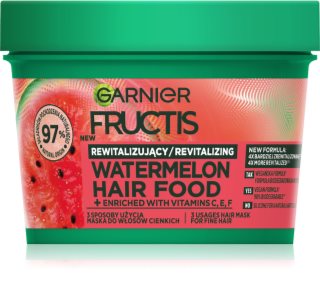 Garnier Fructis Watermelon Hair Food maseczka do włosów cienkich i delikatnych