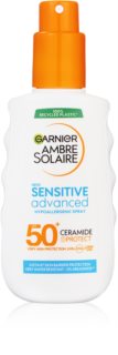 Garnier Ambre Solaire Sensitive Advanced sprej za sunčanje za osjetljivu kožu SPF 50+ 150 ml
