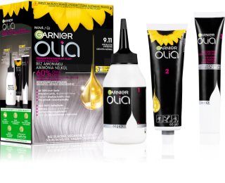 Garnier Olia Big Kit coloration cheveux permanente teinte 9.11 Silver Smoke 1 pcs