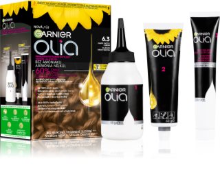 Garnier Olia Big Kit permanentná farba na vlasy odtieň 6.3 Gold Light Brown