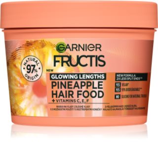 Garnier Fructis Pineapple Hair Food haj maszk a töredezett hajvégekre 400 ml