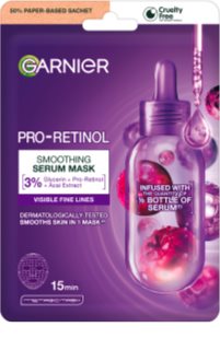 Garnier Textil Masks Pro-Retinol wygładzająca maseczka w płacie z retinolem 22 g
