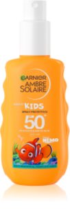 Garnier Ambre Solaire Kids spray protettivo per bambini resistente all'acqua SPF 50+ 150 ml
