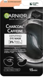 Garnier Textil Masks Charcoal Caffeine maseczka do okolic oczu z aktywnym węglem 5 g