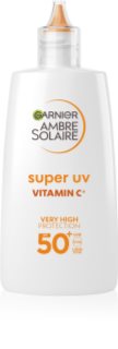 Garnier Ambre Solaire Super UV Vitamin C lahki zaščitni fluid proti temnim madežem SPF 50+ 40 ml