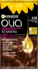 Garnier Olia Big Kit permanentná farba na vlasy odtieň 5.35 Chocolate Light Brown 1 ks