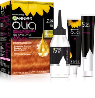 Garnier Olia Big Kit coloration cheveux permanente teinte 7.40 Intensywna Mied 1 pcs