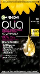 Garnier Olia Big Kit ilgalaikiai plaukų dažai atspalvis 1.0 Night Black 1 vnt.