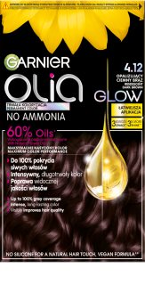 Garnier Olia Big Kit permanentna barva za lase odtenek 4.12 Irisdescent dark brown 1 kos