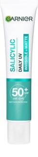 Garnier Pure Active Daily UV mattító fluid a bőr tökéletlenségei ellen SPF 50+ 40 ml
