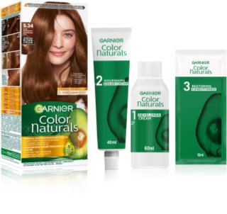 Garnier Color Naturals Creme Hårfärg Skugga 5.34 Golden Chestnut Brown 1 st.