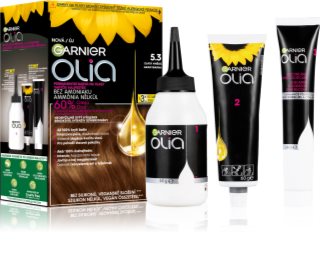Garnier Olia Big Kit permanent hair dye shade 5.3 Golden Brown 1 pc
