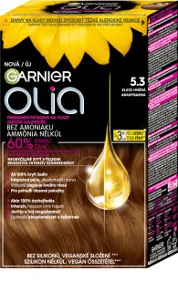 Garnier Olia Big Kit permanentna barva za lase odtenek 5.3 Golden Brown 1 kos