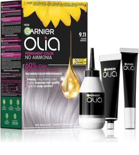 Garnier Olia Big Kit Culoare permanenta pentru par culoare 9.11 Silver Smoke 1 buc