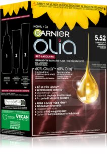 Garnier Olia Big Kit tartós hajfesték árnyalat 5.52 Glassy Merlot 1 db