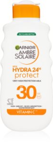 Garnier Ambre Solaire Hydra 24h ochranné opalovací mléko s hydratačním účinkem SPF 30 175 ml