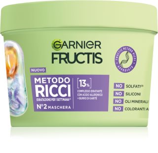 Garnier Fructis Metodo Ricci maschera idratante per attivare i riccioli 370 ml