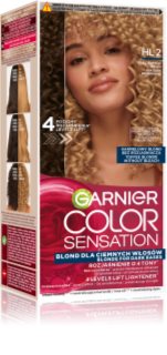 Garnier Color Sensation Hårfärg för att bleka håret Skugga HL2 Dark Brown Hair 1 st.