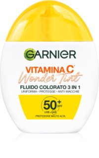 Garnier Vitamin C Wonder Tint loción ligera con color SPF 50+