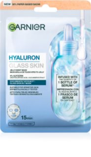 Garnier Hyaluron Glass Skin mască textilă hidratantă