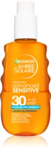 Garnier Ambre Solaire Sensitive Advanced acqua rinfrescante in spray ad alta protezione UV SPF 30 150 ml