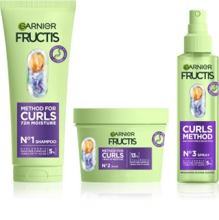 Garnier Fructis Curls Method ekonomično pakiranje za valovitu i kovrčavu kosu 3 kom