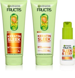 Garnier Fructis Keratin Sleek set for hair 3 pc