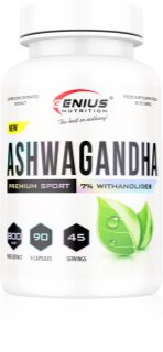 Genius Nutrition Ashwagandha supliment alimentar pentru calm și bună dispoziție 90 caps.