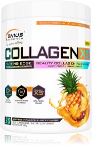 Genius Nutrition Collagen-X5® pulbere pentru tonifierea pielii și frumusețea părului și a unghiilor