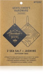 Gentlemen's Hardware Sea Salt & Jasmine vonná auto visačka 2 ks