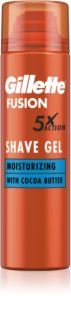 Gillette Fusion5 Cocoa Butter gel na holení pro muže 200 ml