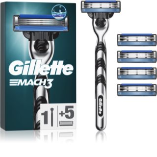 Gillette Mach3 Aparat de ras + rezervă lame 5 buc