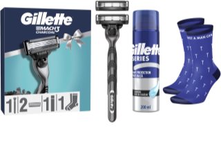 Gillette Mach3 Charcoal dárková sada pro muže